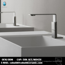 Nouveau modèle salle de bains pont monté CUPC en acier inoxydable robinet de bassin d&#39;eau
